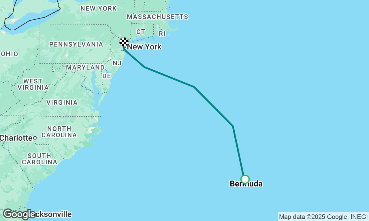 Bermuda to New York