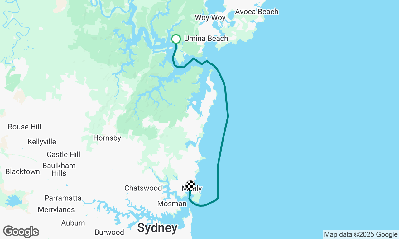 Dangar Island to Manly Sydney