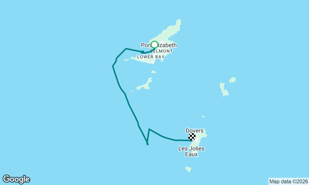 Bequia to Mustique (Britannia Bay) 