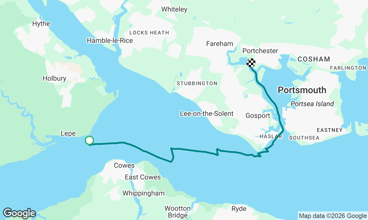 Back to Wicor from Beaulieu River 