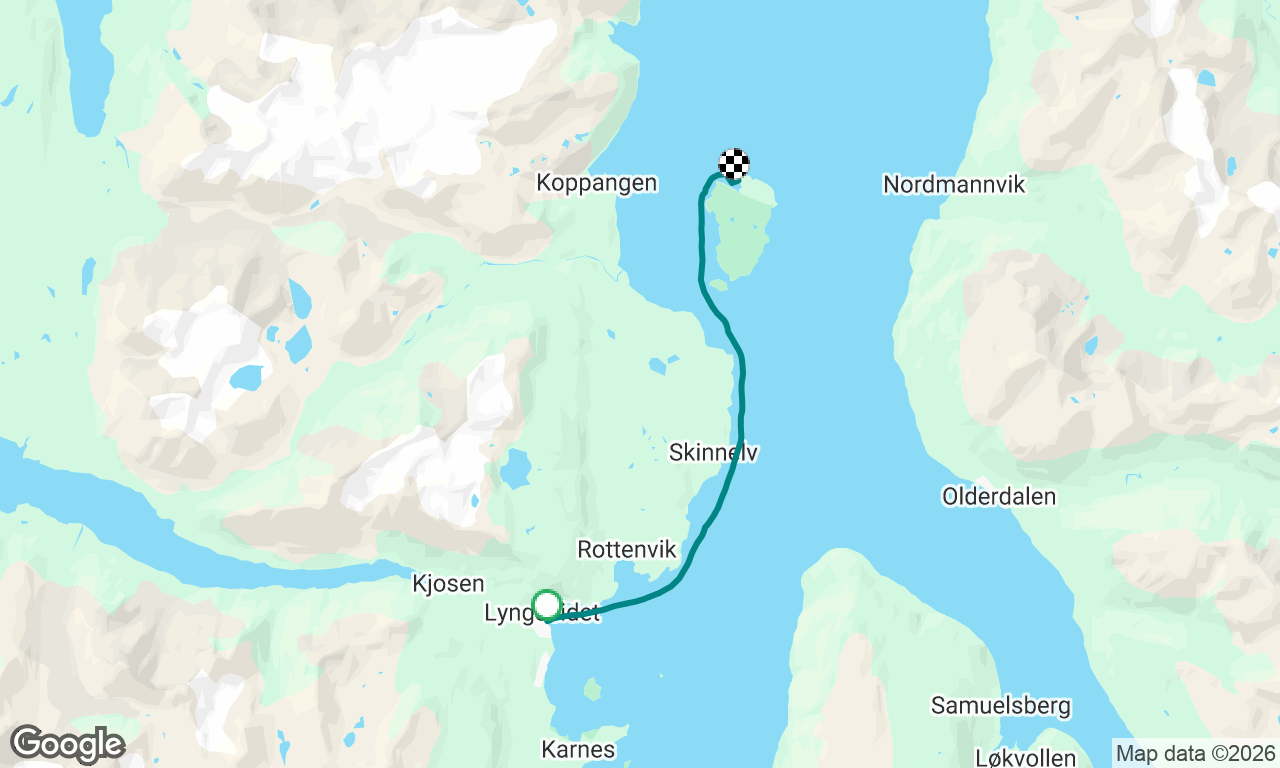 Lyngseidet to Aroya