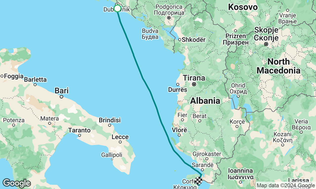 Sicily to Turkey Leg #16 Croatia to Greece