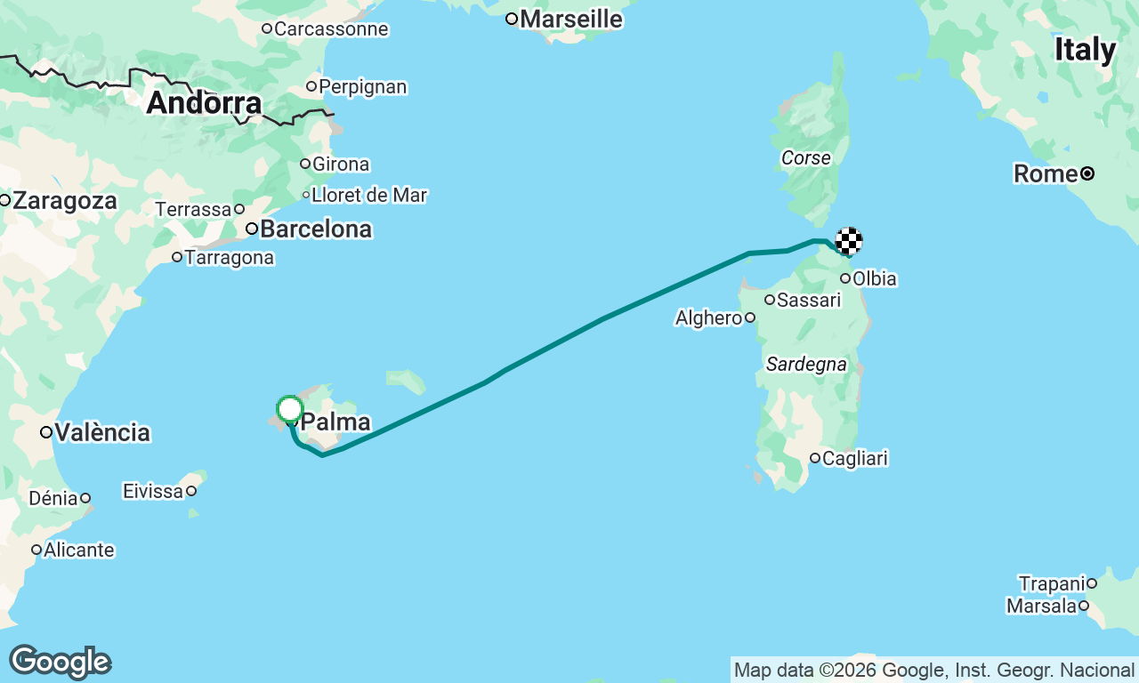 Voyage map