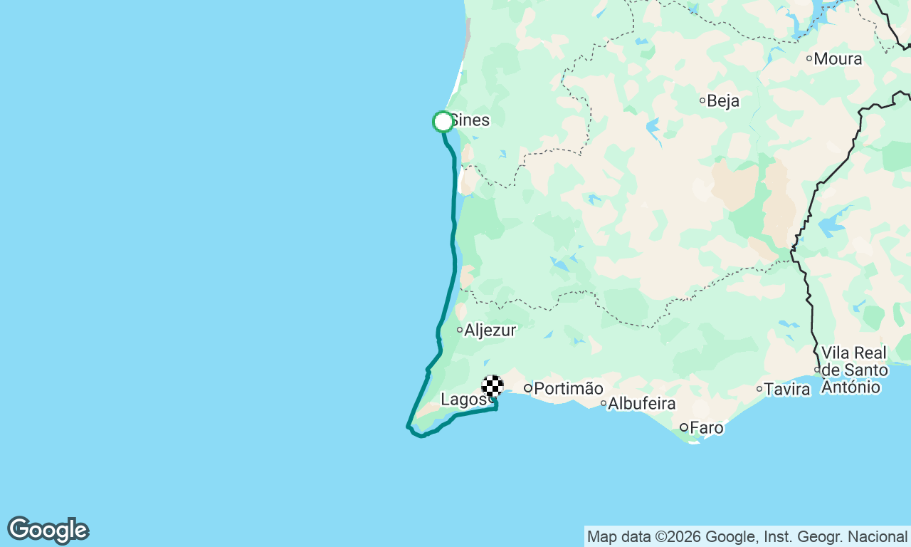 Voyage map