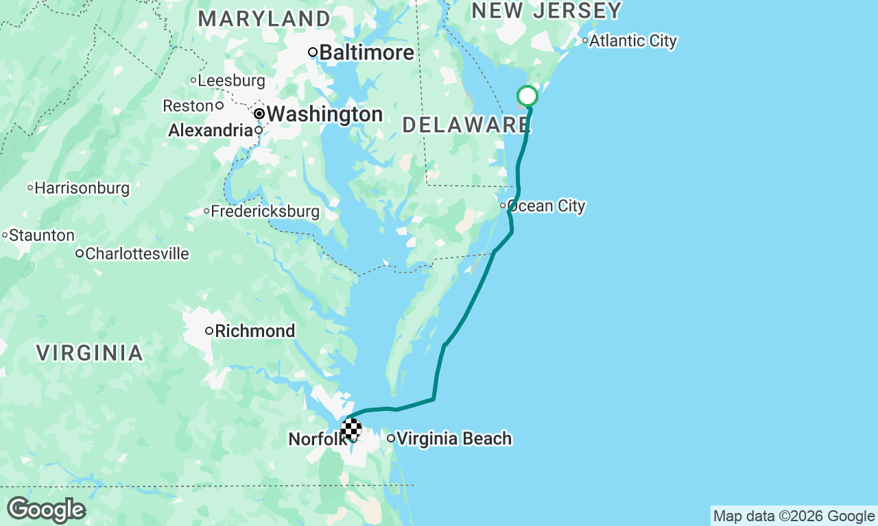 Cape May to Norfolk