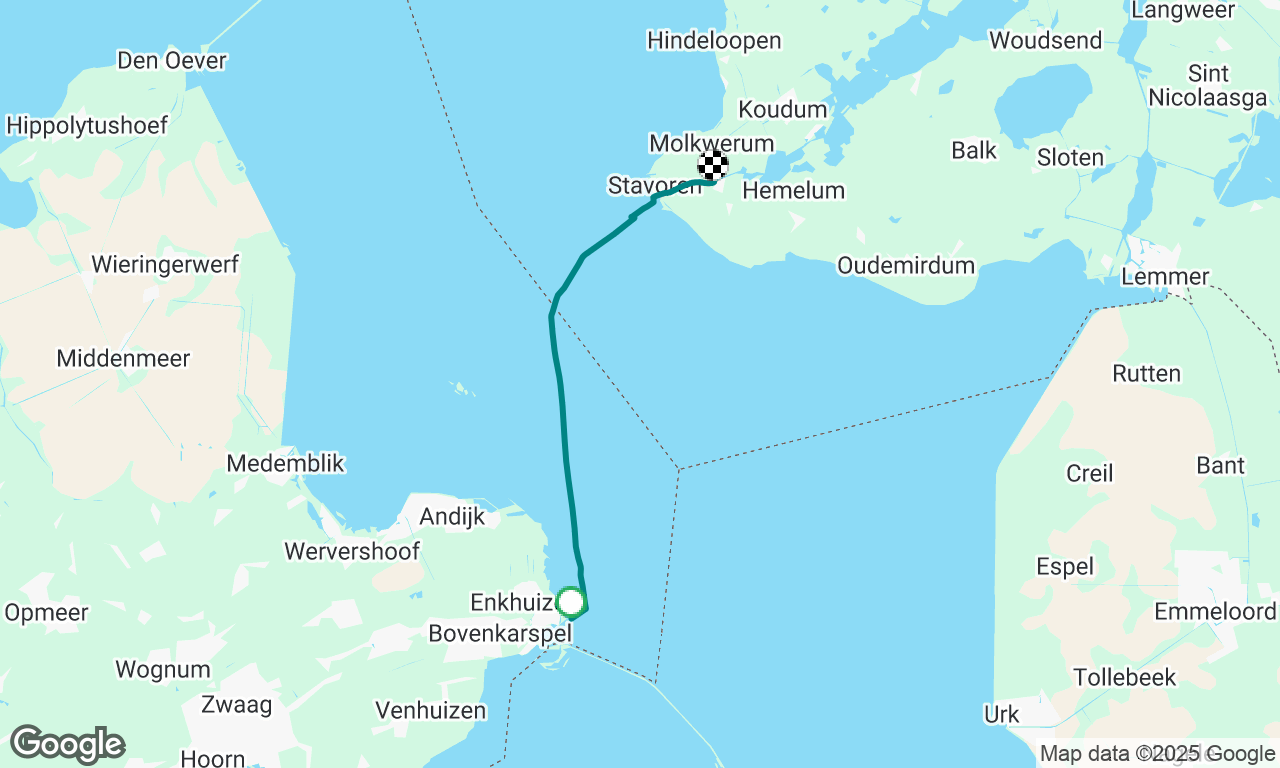Enkhuizen naar Stavoren