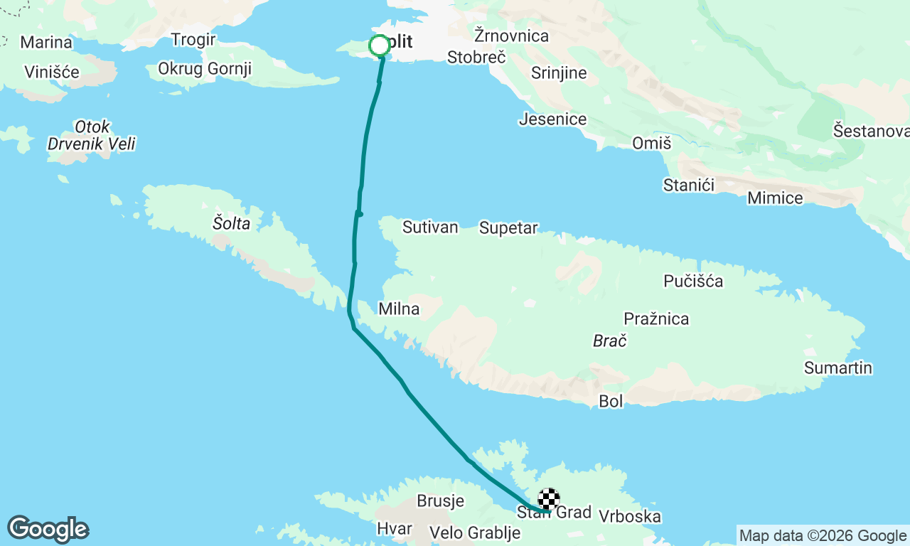 Split to Stari Grad
