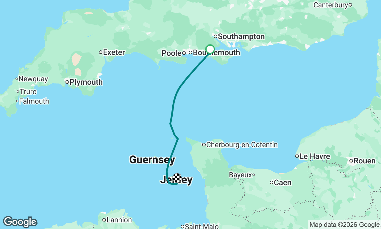 Yarmouth to Jersey delivery trip