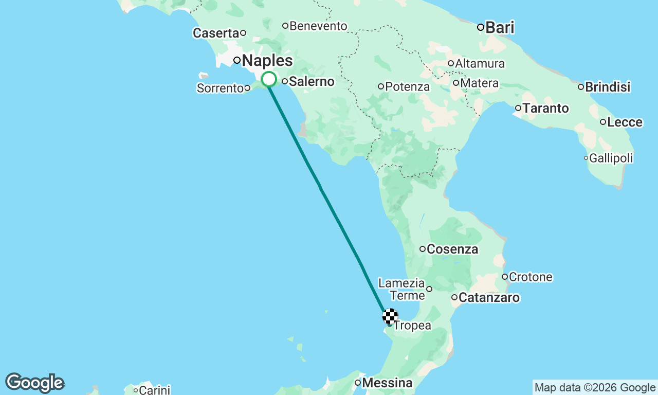 From Amalfi to Tropea marina 