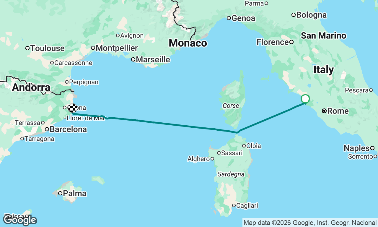 Civitavecchia - Palamos 