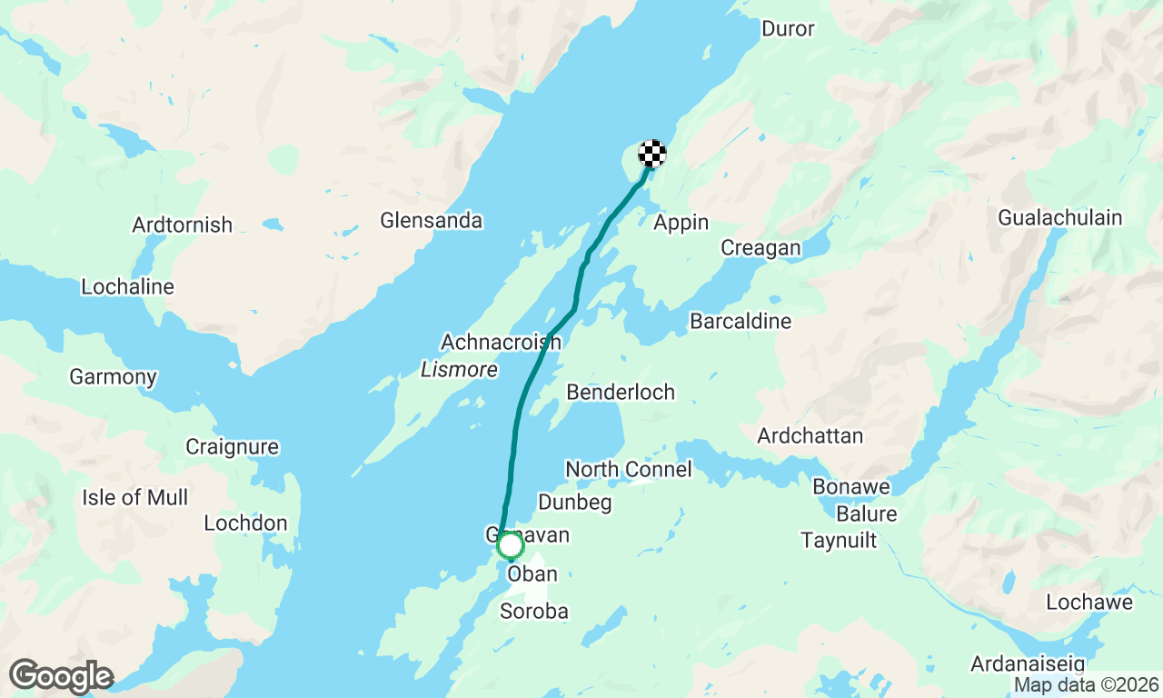 Kerrera to Loch Linne