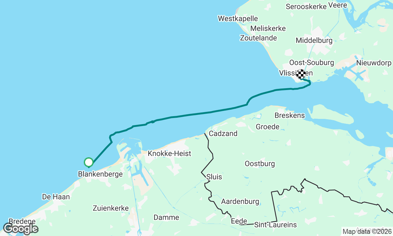 Blankenberge to Vlissingen