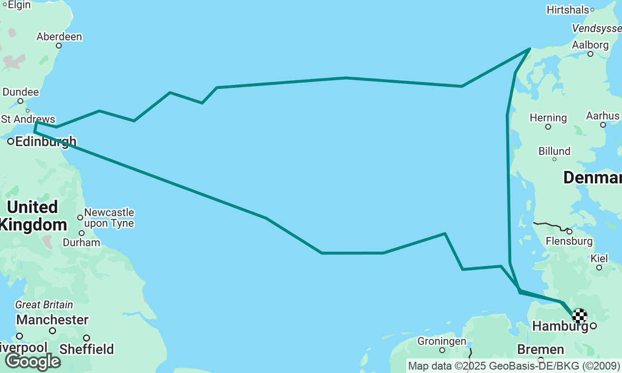 1.000nm nonstop solo Northsea