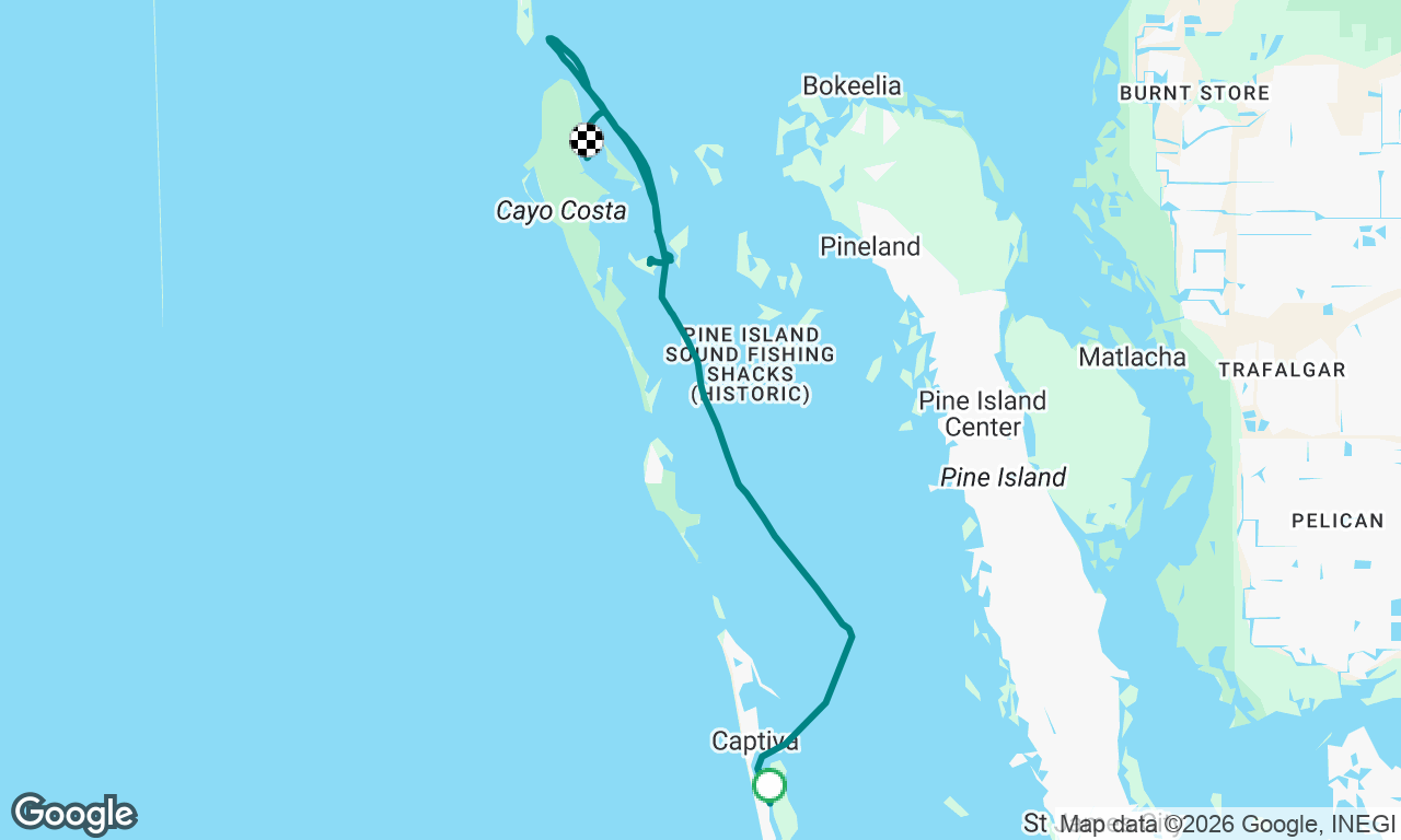 Tween waters to Pelican Bay via Cabbage Key