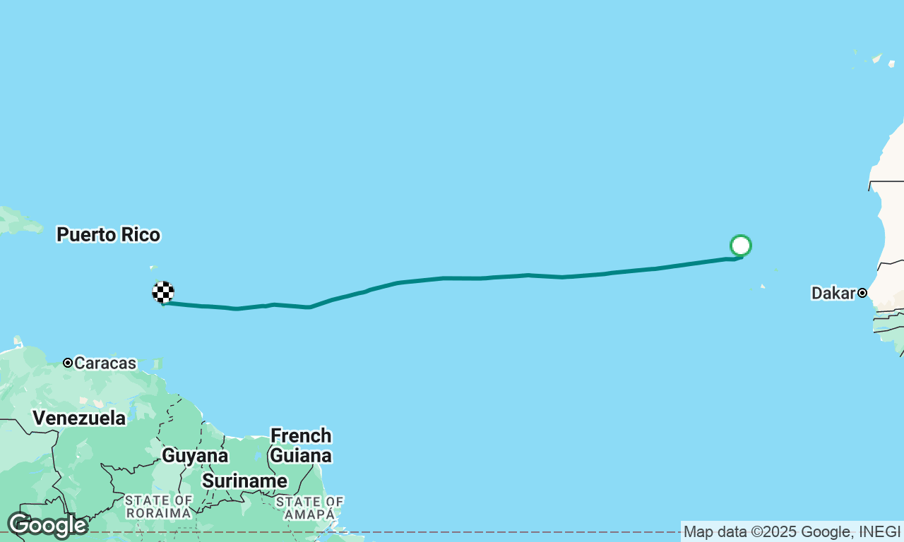 Cabo Verde to St-Lucia 