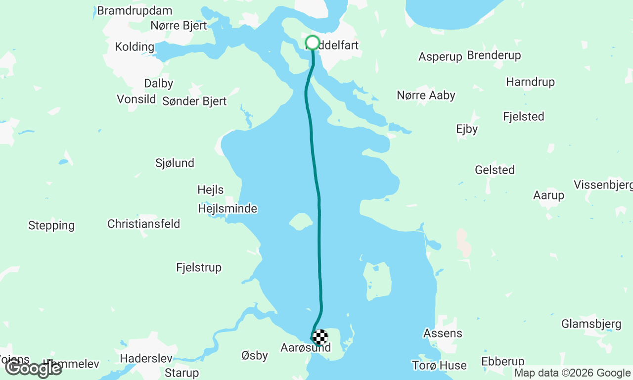 Middlefart nach Aarø