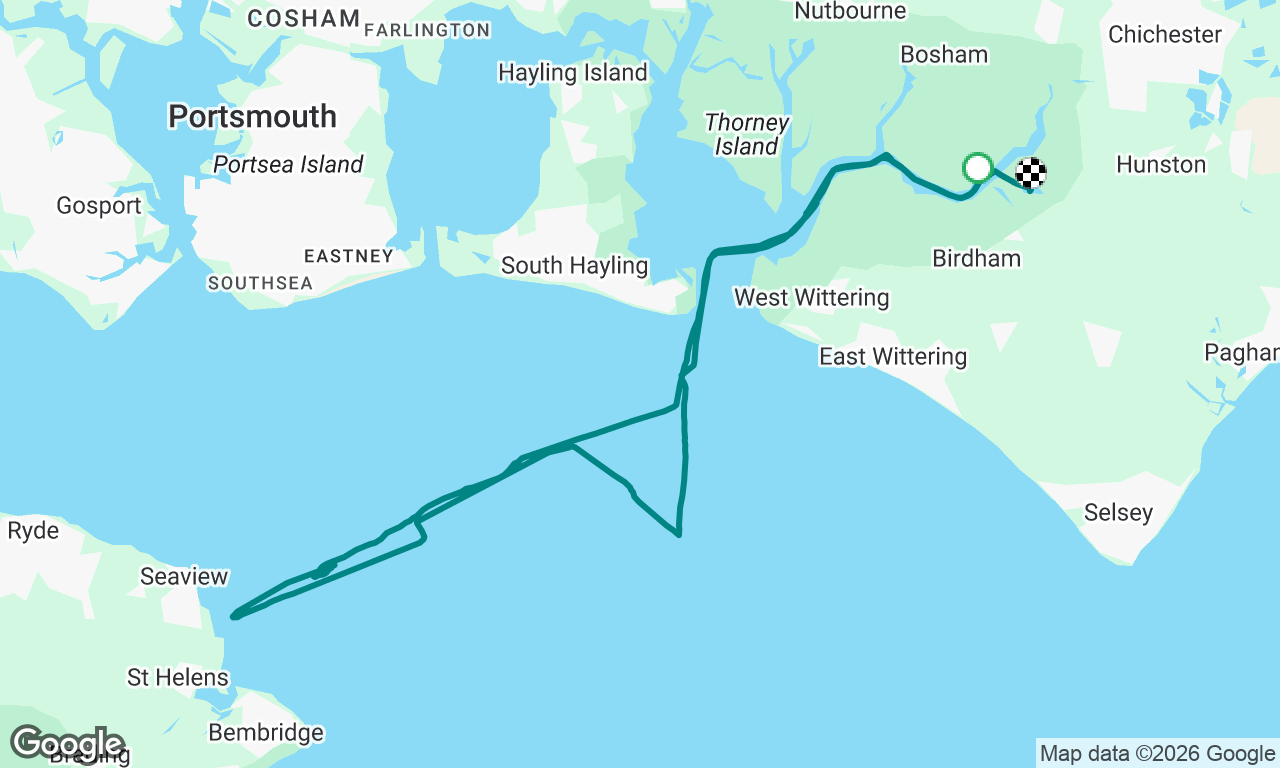 Shakedown sail, Priory Bay for lunch