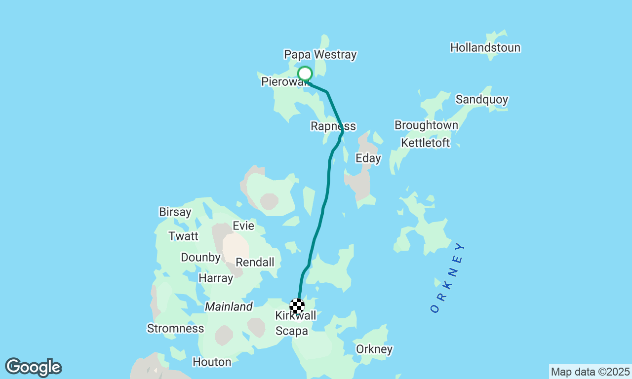 Pierowall to Kirkwall