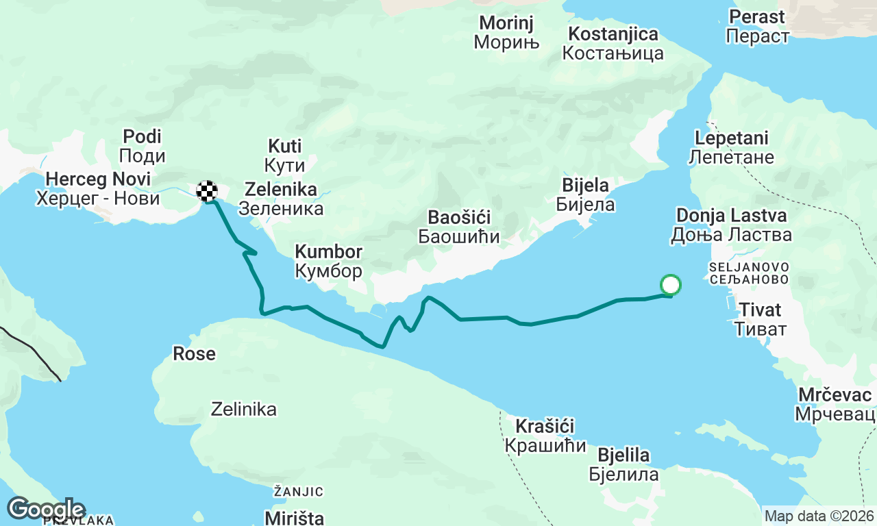 Crossing to Herceg Novi