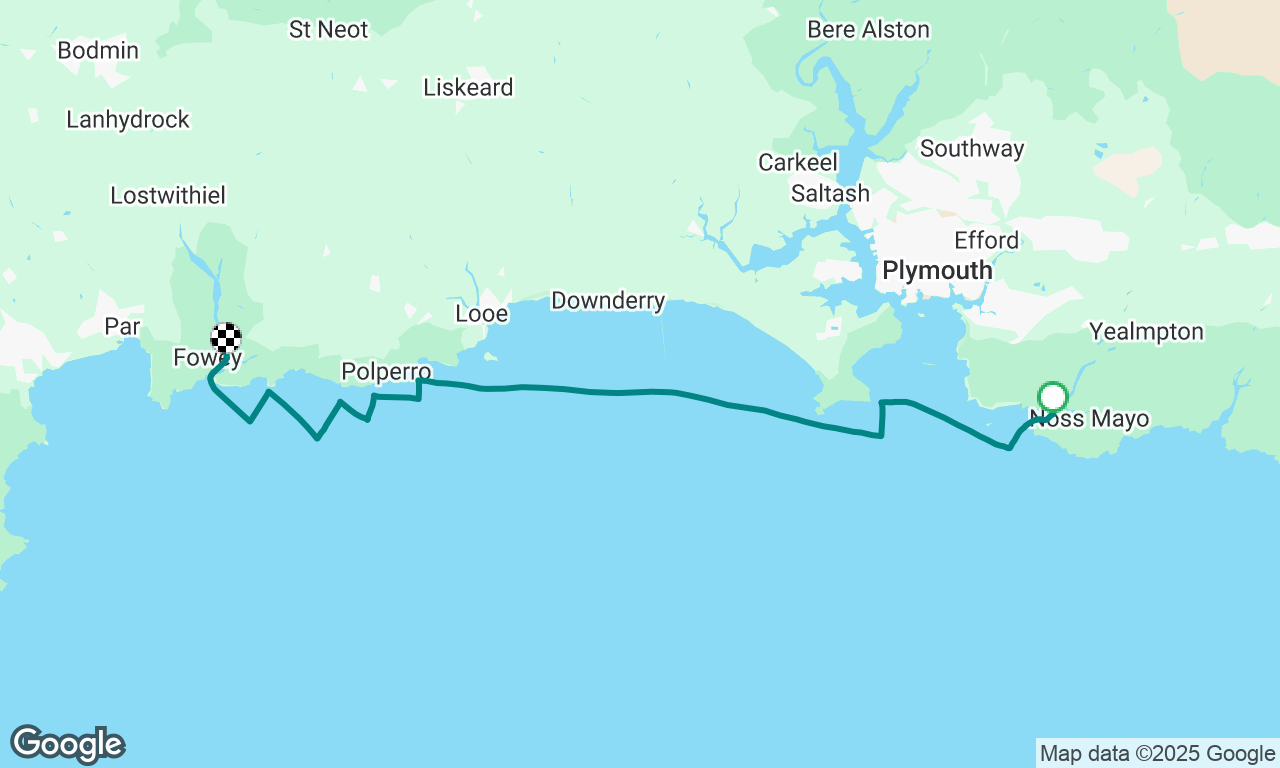 Newton Ferrers to Fowey