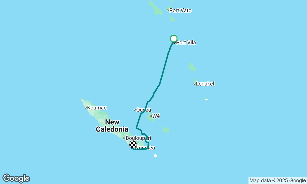 Vanuatu to New Caledonia 