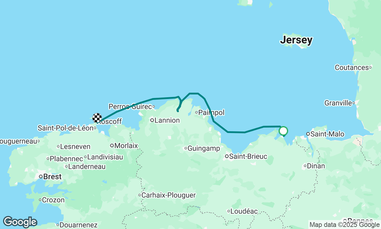 St Cast to Treguier then Roscoff with James and Daisy