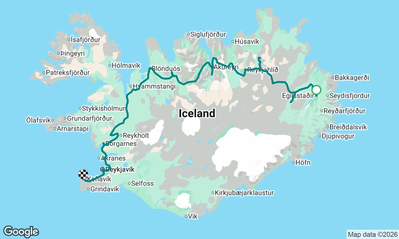 Voyage map