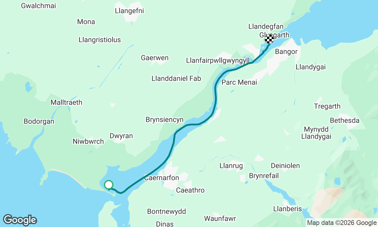 Abermenai Point to Menai Bridge