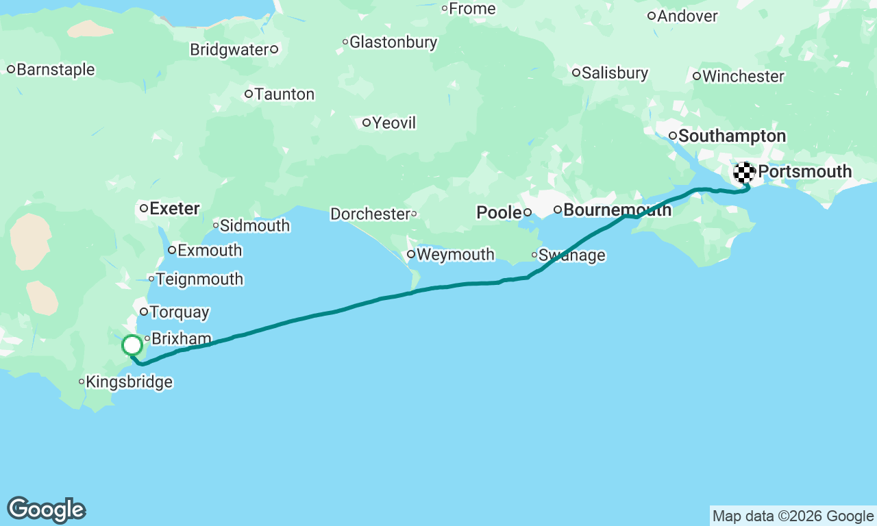 Post Race Delivery Dartmouth to Gosport