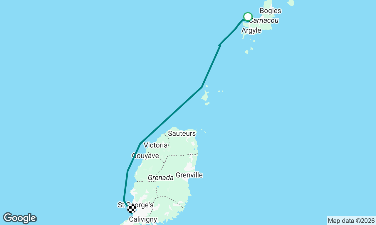 Carriacou to Grand Anse Beach