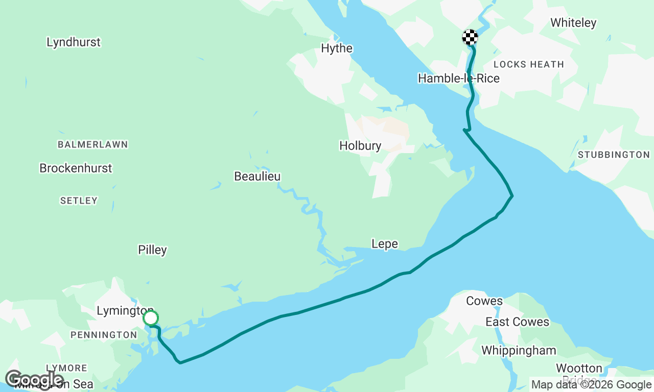 Return from Lymington 