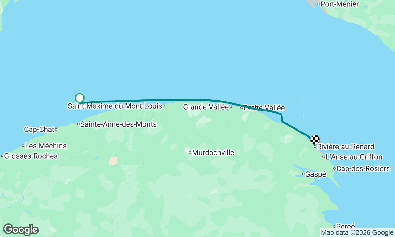 Sainte-Anne-des-Monts à Rivière-aux-renards