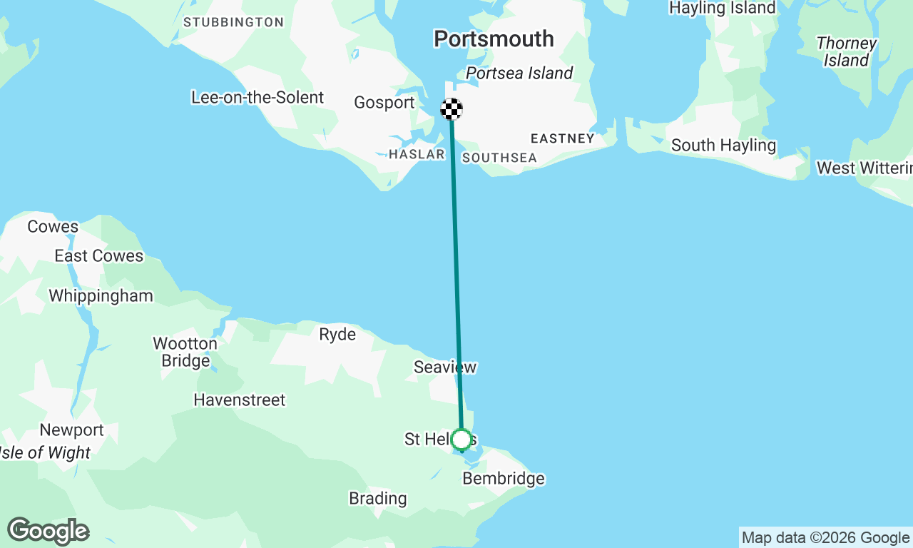 Bembridge to Gun Wharf Quay.