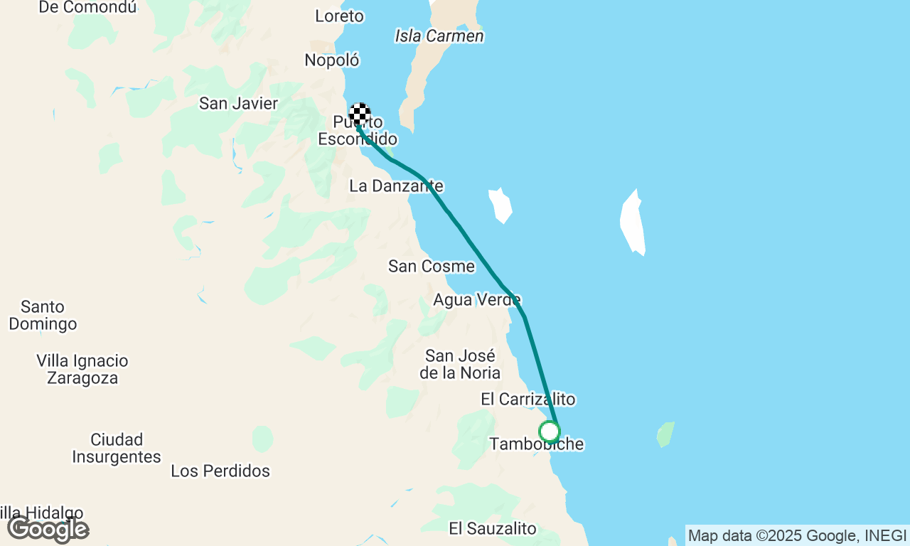 Tembabichi to Puerto Escondido