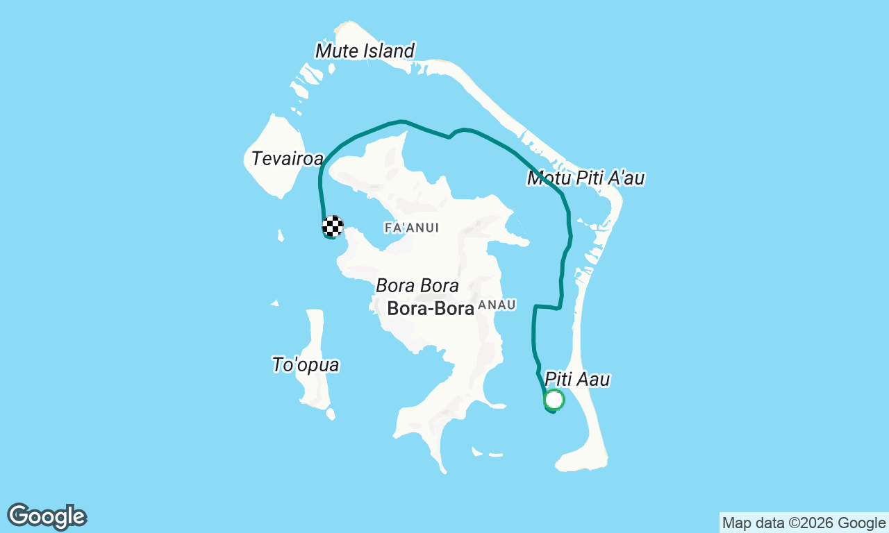 Bora Bora Beach to Yacht Club