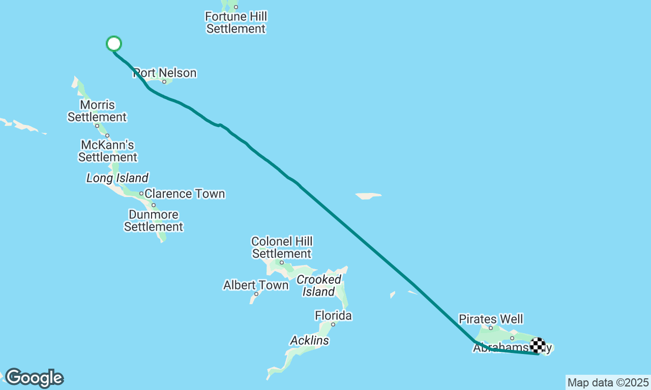 Conception island Bahamas to Mayaguana Bahamas 