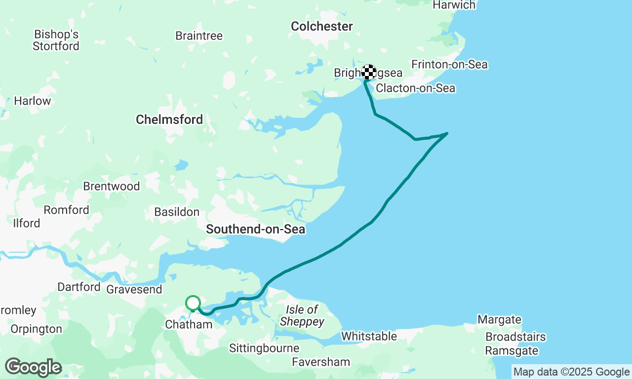 Sailing to Brightlingsea for another MOA Rally! 