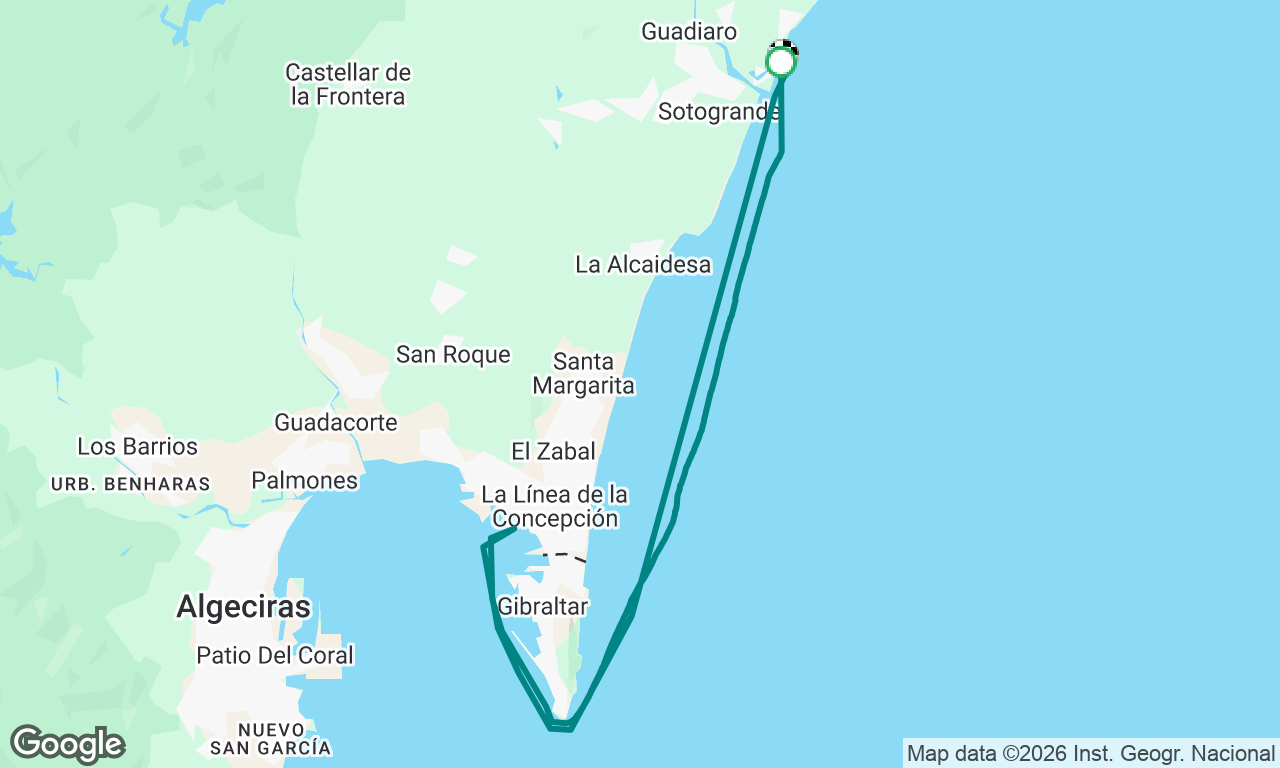 May 2nd sotogrande to la linea Gibraltar 