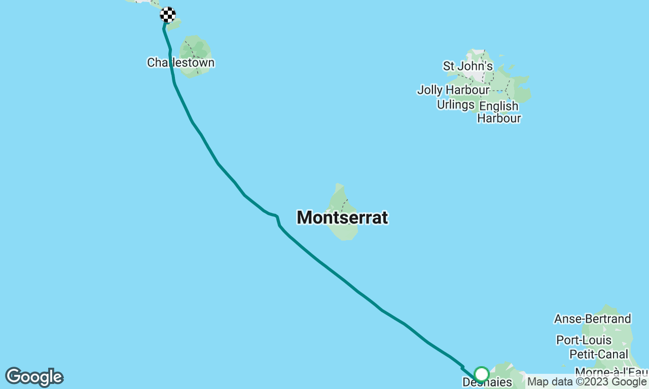 Guadeloupe to St Kitts