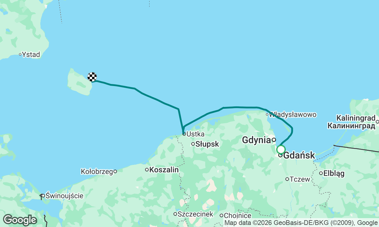 Gdańsk -> Svaneke