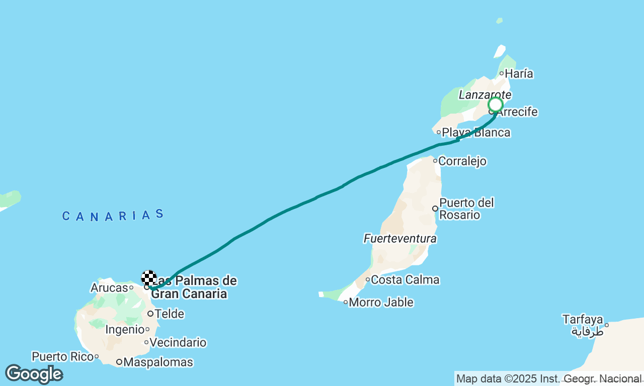 Lanzerote to Gran Canaria  