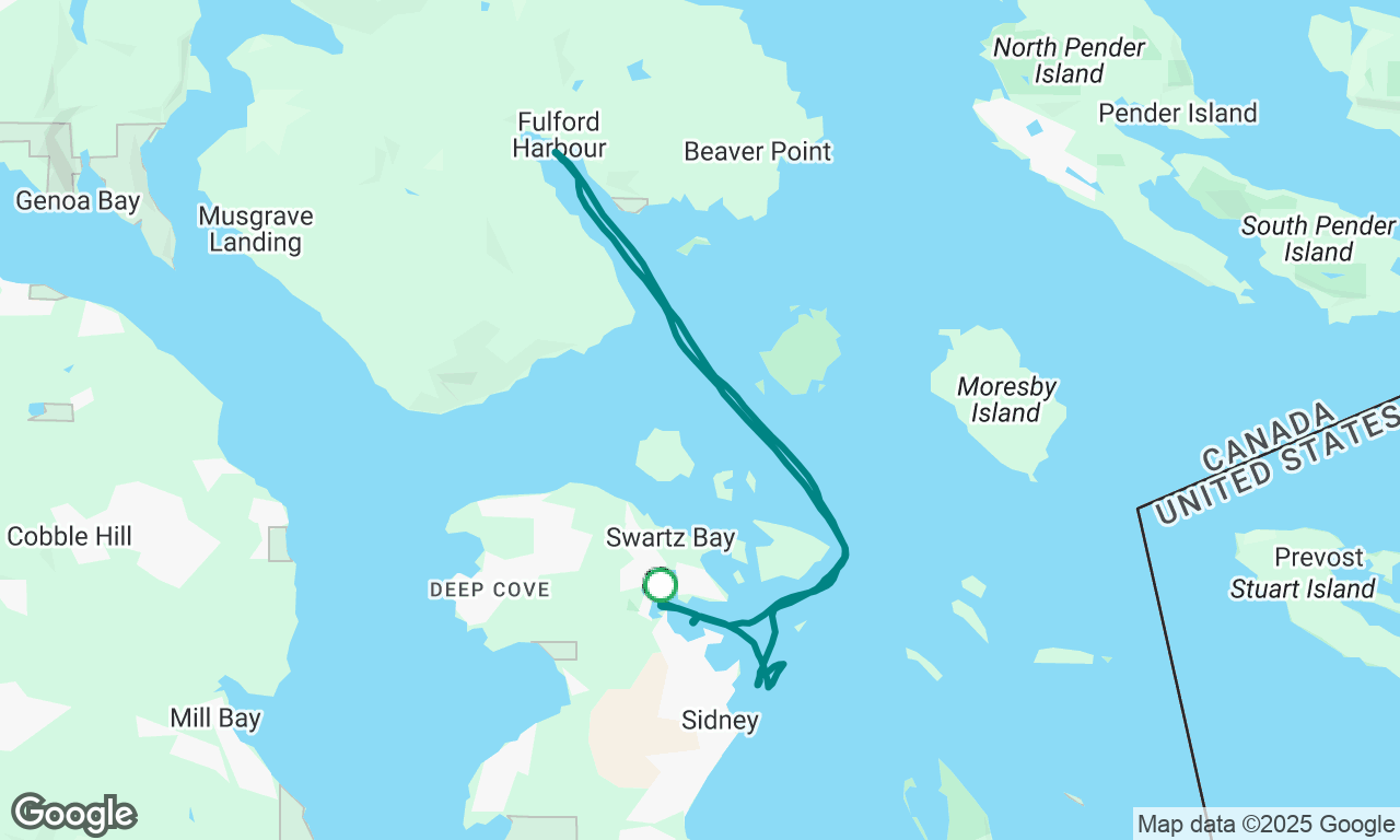 May 22, 2025 SNSYC to Fulford Hbr and back