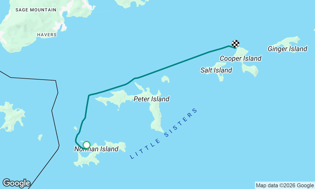 Norman Island to Cooper Island