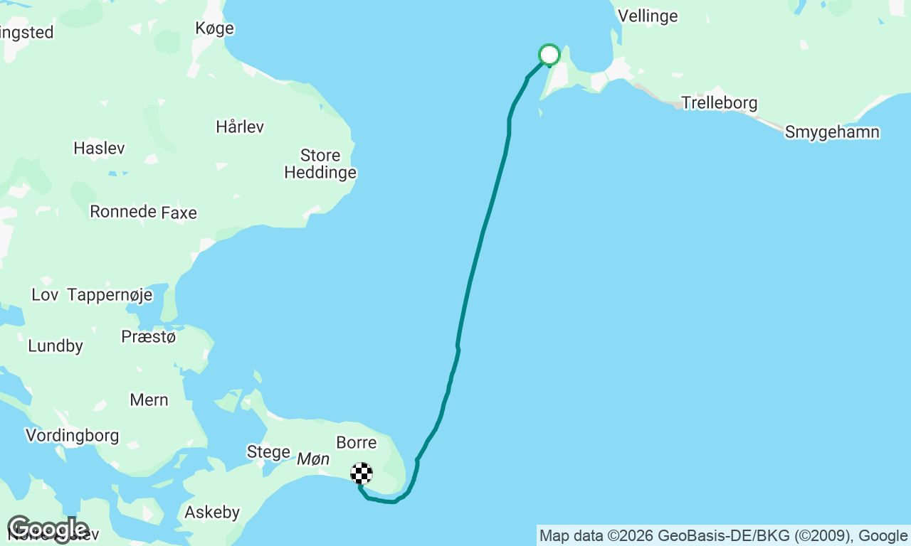 To Denmark: first genuine sailing