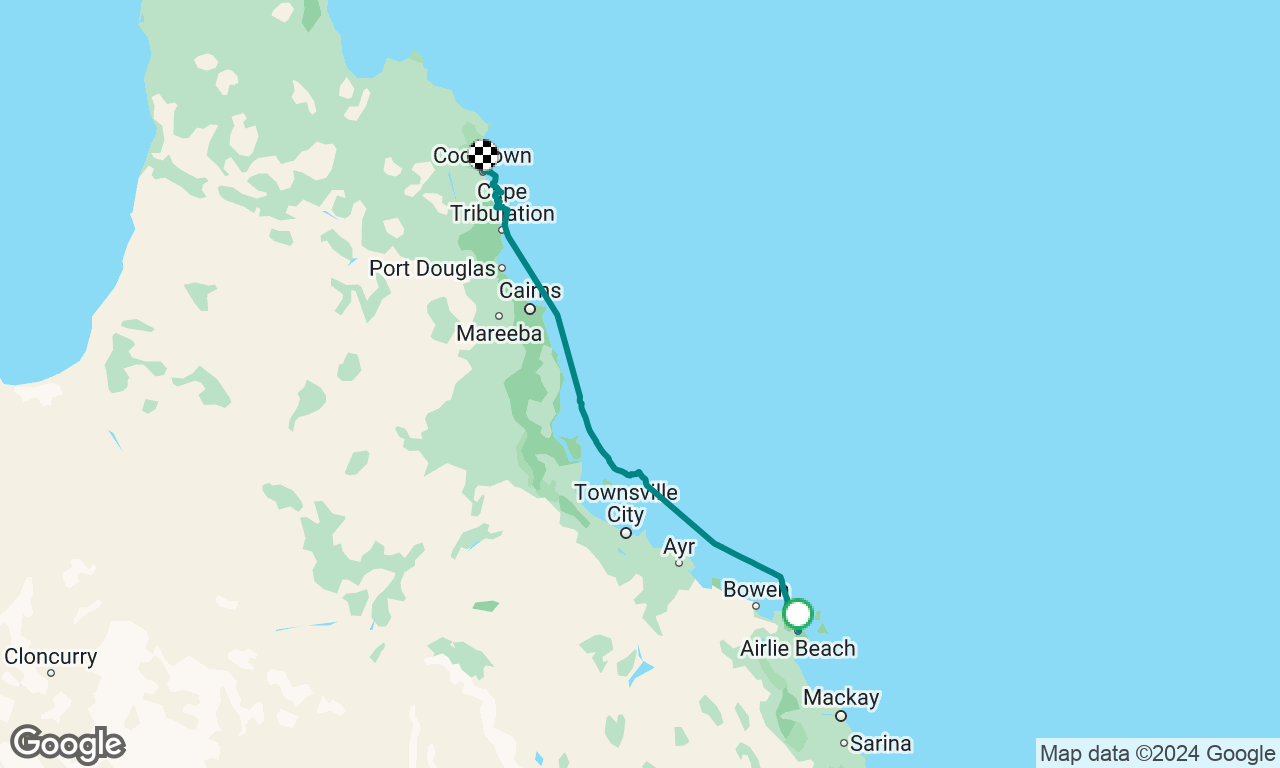 Airlie Beach to Cooktown 