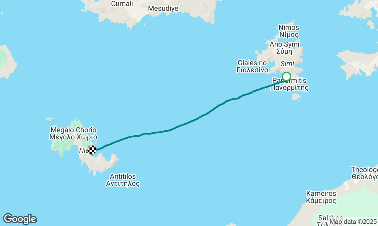 Panormitis,Symi to Livadia, Tilos