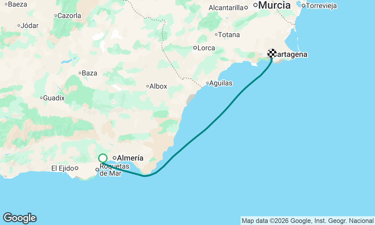 Birthday trip: Aguadulce - Cartagena