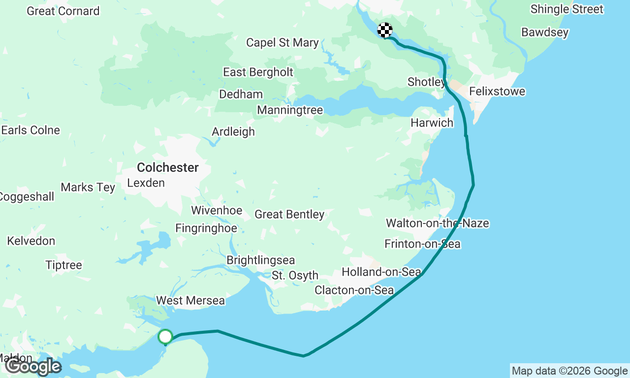 Bradwell to Woolverstone 