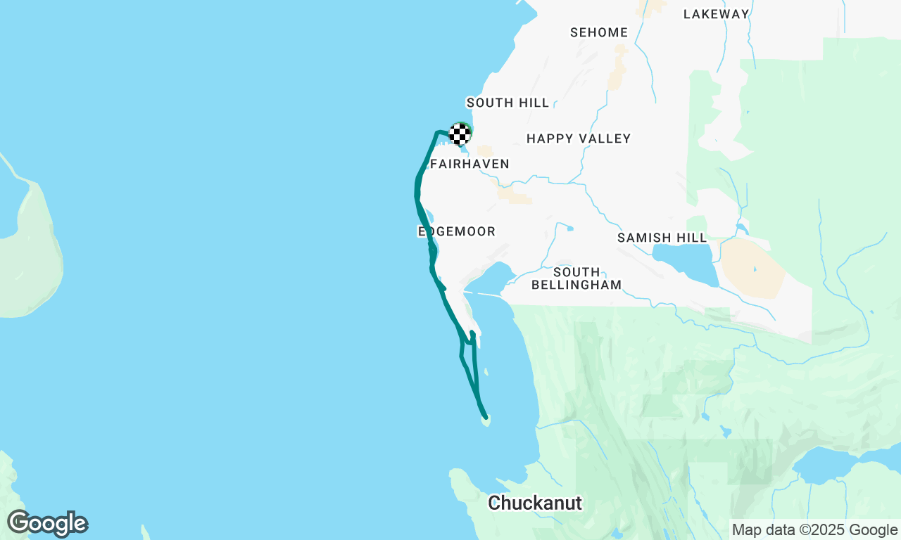Kayaking to Chuckanut Island