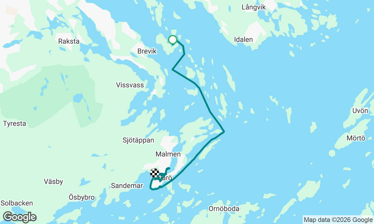 Z kotwicy na Harsö do Dalarö